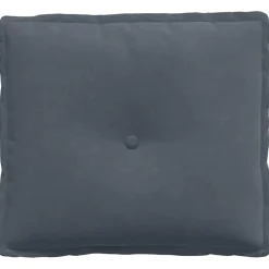 vidaXL Rugkussen Donkergrijs 50 x 45 cm Katoen Stof