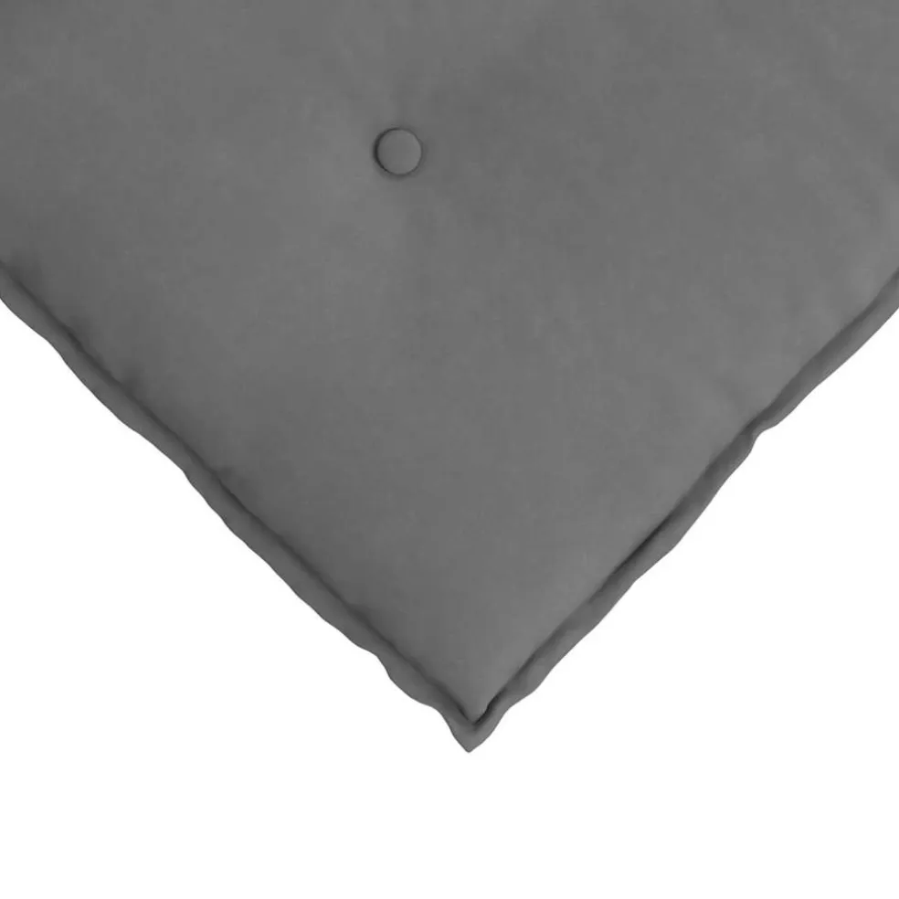 vidaXL Rugkussen Donkergrijs 50 x 45 cm Microvezel Stof