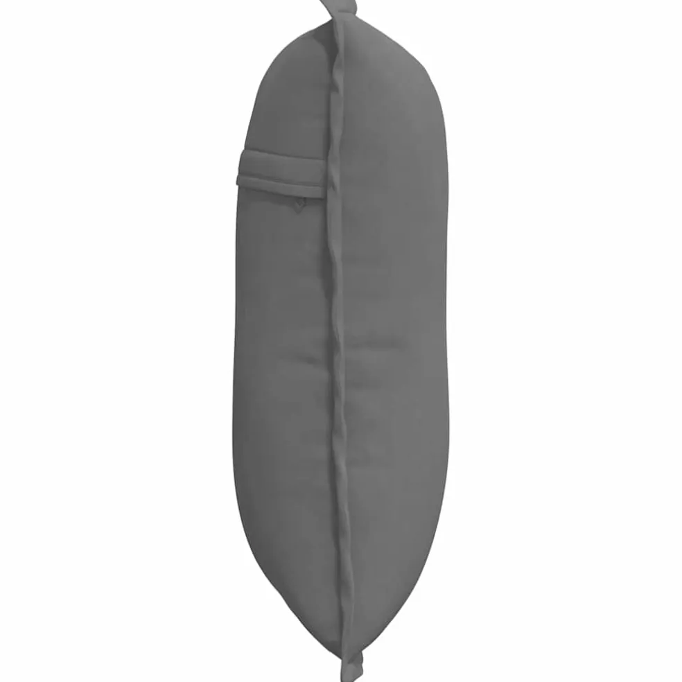 vidaXL Rugkussen Donkergrijs 50 x 45 cm Microvezel Stof