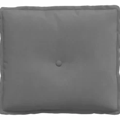 vidaXL Rugkussen Donkergrijs 50 x 45 cm Microvezel Stof