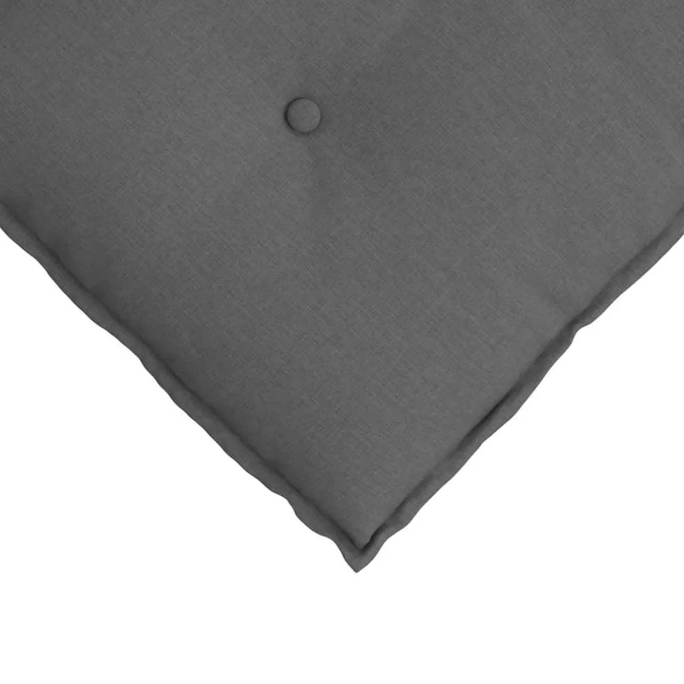 vidaXL Rugkussen Donkergrijs 50 x 19 x 45 cm Stof