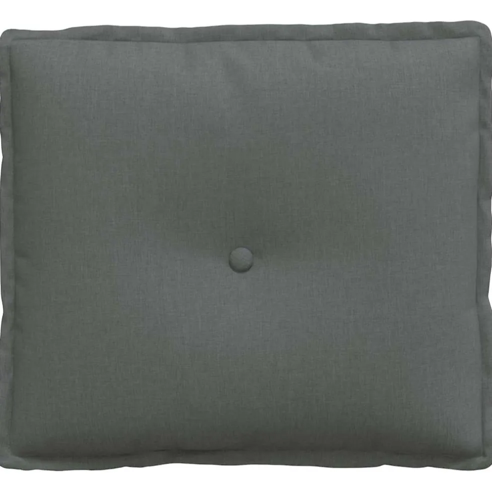 vidaXL Rugkussen Donkergrijs 50 x 19 x 45 cm Stof