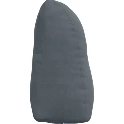vidaXL Rugkussen Donkergrijs 45 x 24 x 50 cm Fluweel