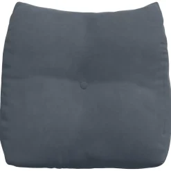 vidaXL Rugkussen Donkergrijs 45 x 24 x 50 cm Fluweel