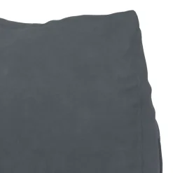 vidaXL Rugkussen Donkergrijs 45 x 20 x 35 cm Cordstof