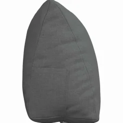 vidaXL Rugkussen Donkergrijs 45 x 20 x 35 cm Stof
