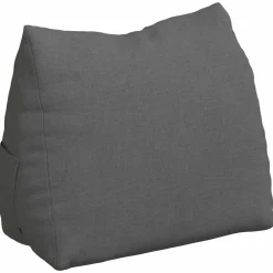 vidaXL Rugkussen Donkergrijs 45 x 20 x 35 cm Stof