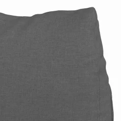 vidaXL Rugkussen Donkergrijs 45 x 20 x 35 cm Stof
