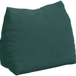 vidaXL Rugkussen Donkergroen 45 x 20 x 35 cm Cordstof