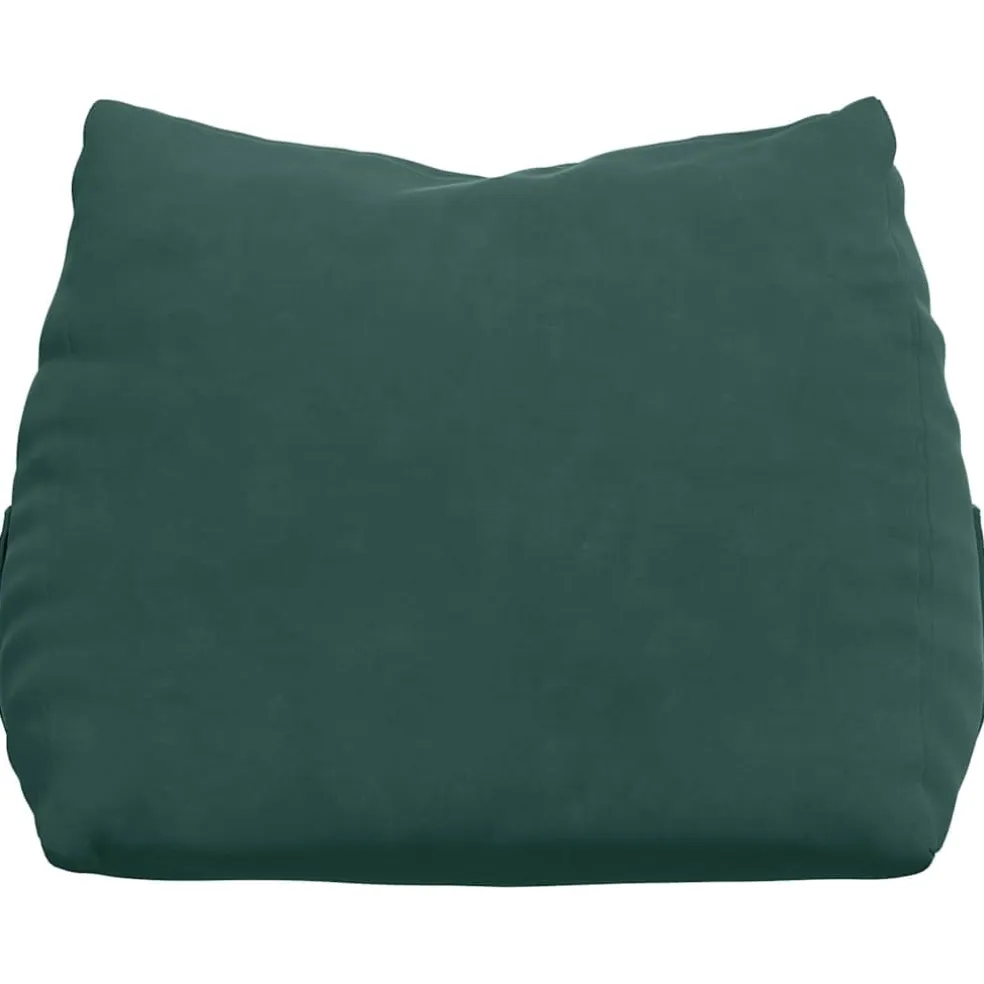 vidaXL Rugkussen Donkergroen 45 x 20 x 35 cm Cordstof