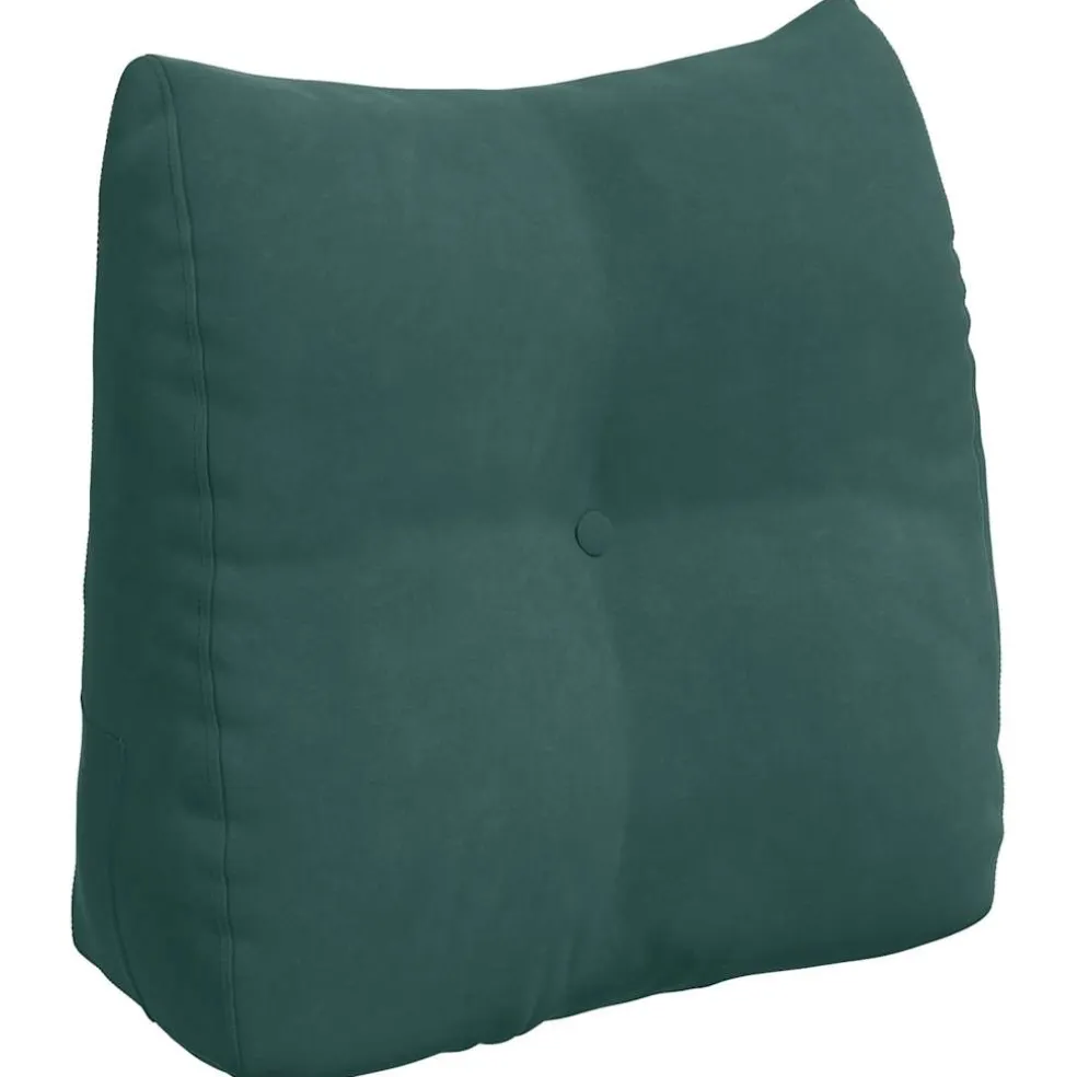 vidaXL Rugkussen Donkergroen 45 x 24 x 50 cm Fluweel