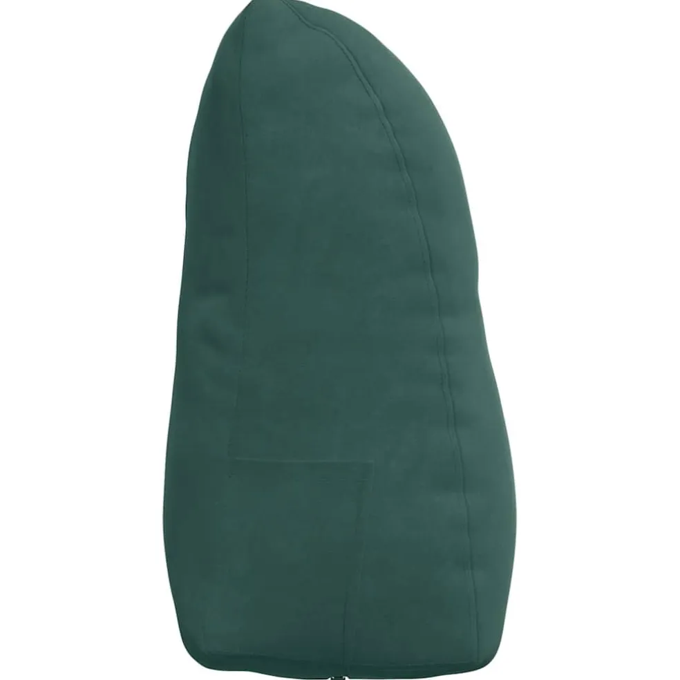 vidaXL Rugkussen Donkergroen 45 x 24 x 50 cm Fluweel