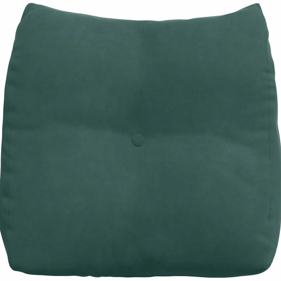 vidaXL Rugkussen Donkergroen 45 x 24 x 50 cm Fluweel