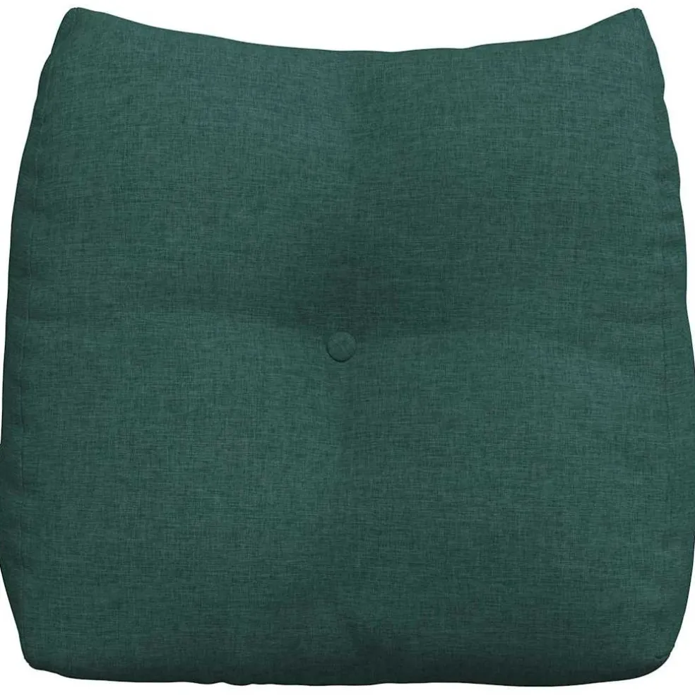 vidaXL Rugkussen Donkergroen 45 x 24 x 50 cm Stof