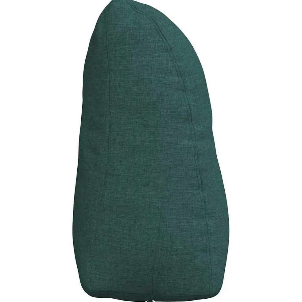 vidaXL Rugkussen Donkergroen 45 x 24 x 50 cm Stof