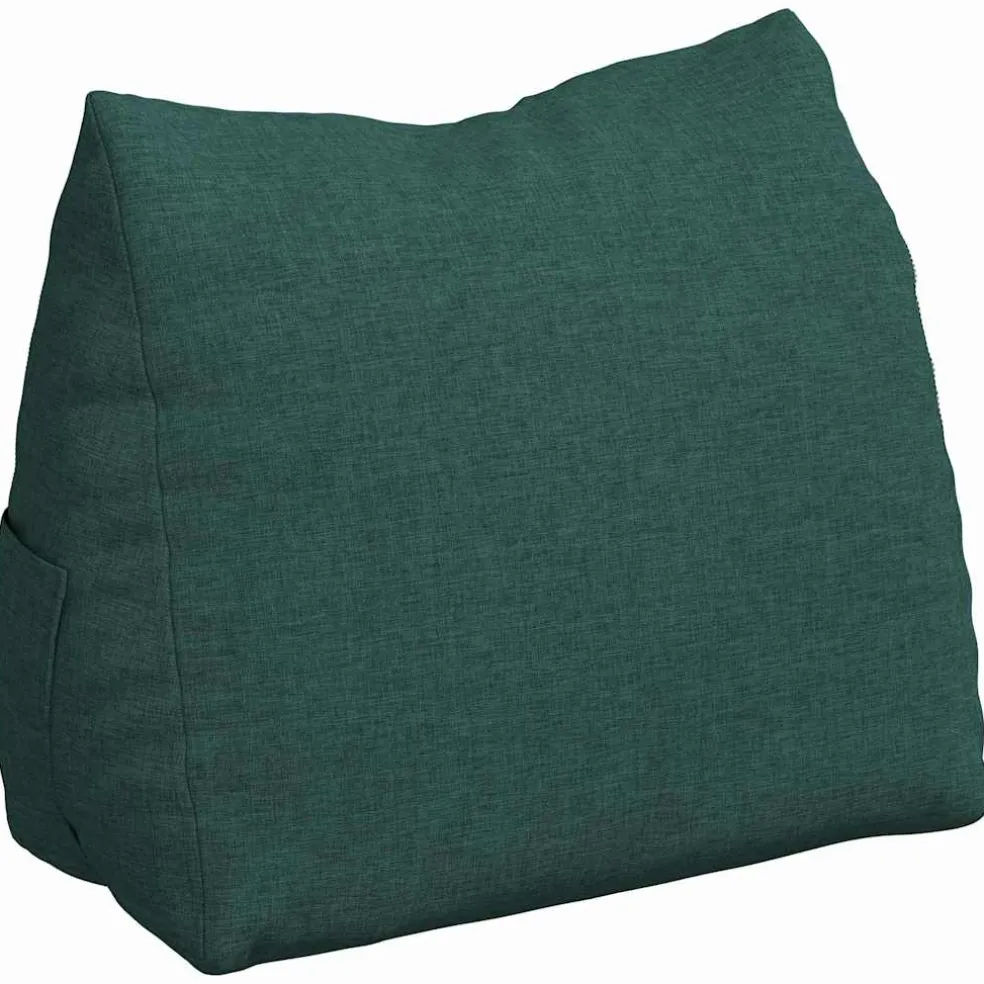 vidaXL Rugkussen Donkergroen 45 x 20 x 35 cm Stof