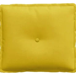 vidaXL Rugkussen Geel 50 x 45 cm Katoen Stof