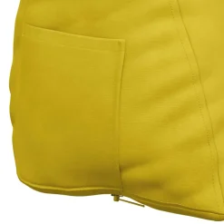 vidaXL Rugkussen Geel 45 x 20 x 35 cm Cordstof