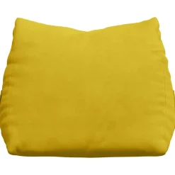 vidaXL Rugkussen Geel 45 x 20 x 35 cm Cordstof