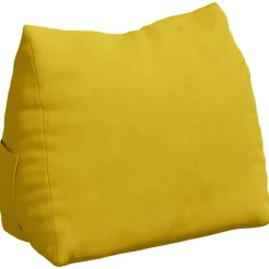vidaXL Rugkussen Geel 45 x 20 x 35 cm Cordstof