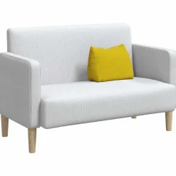 vidaXL Rugkussen Geel 45 x 20 x 35 cm Cordstof