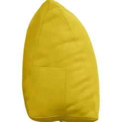 vidaXL Rugkussen Geel 45 x 20 x 35 cm Cordstof