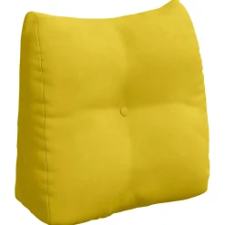 vidaXL Rugkussen Geel 45 x 24 x 50 cm Fluweel