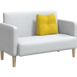 vidaXL Rugkussen Geel 45 x 24 x 50 cm Fluweel