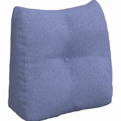 vidaXL Rugkussen Jeans Blauw 45 x 24 x 50 cm Stof