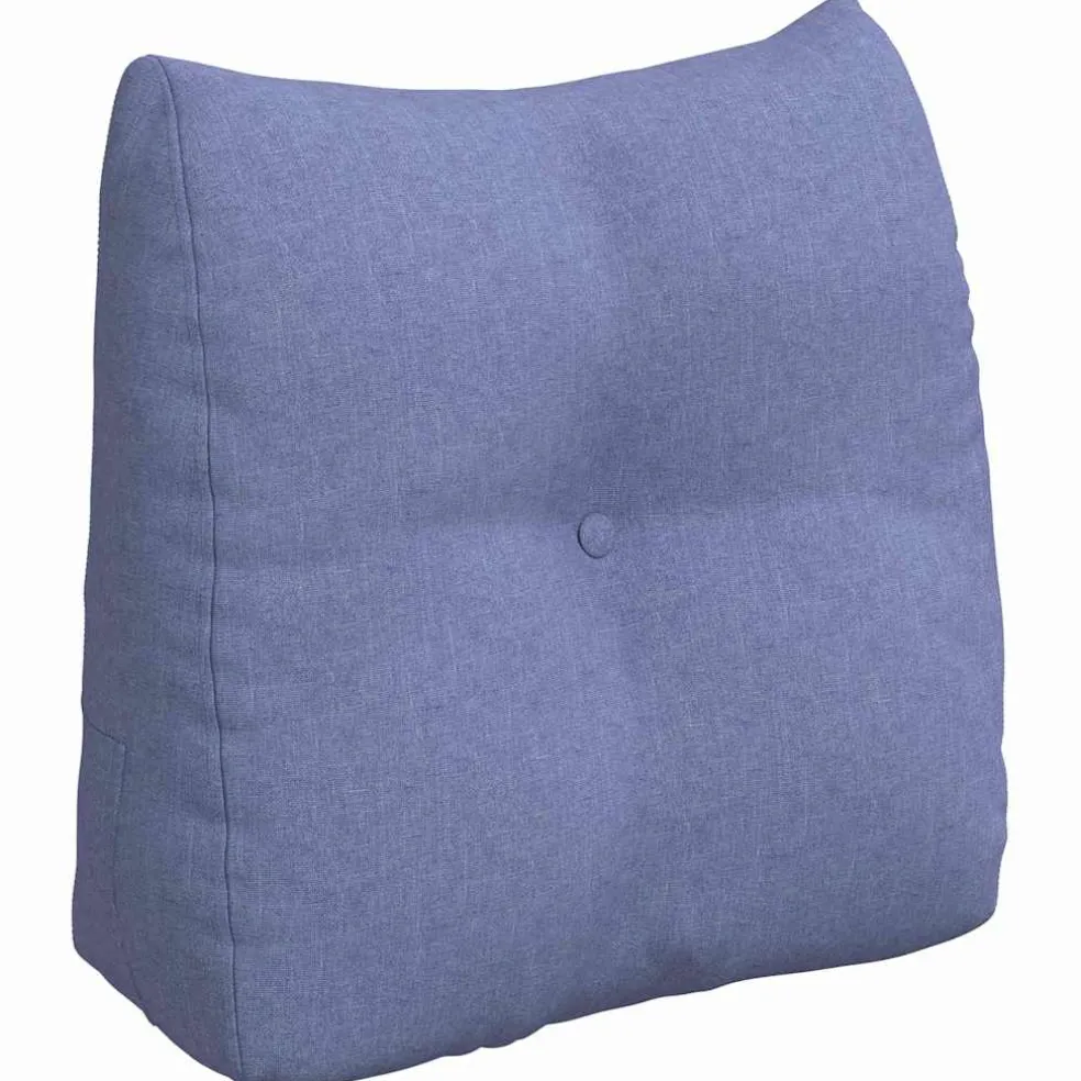 vidaXL Rugkussen Jeans Blauw 45 x 24 x 50 cm Stof