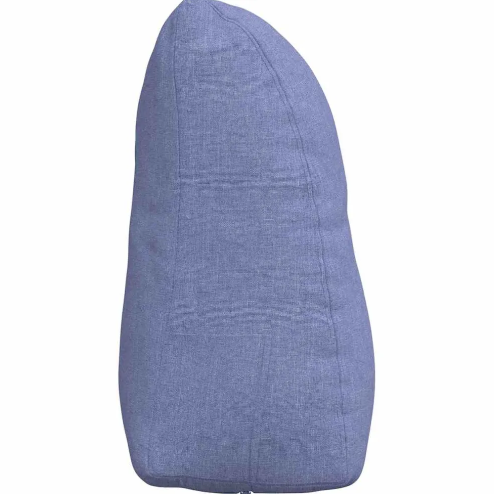 vidaXL Rugkussen Jeans Blauw 45 x 24 x 50 cm Stof
