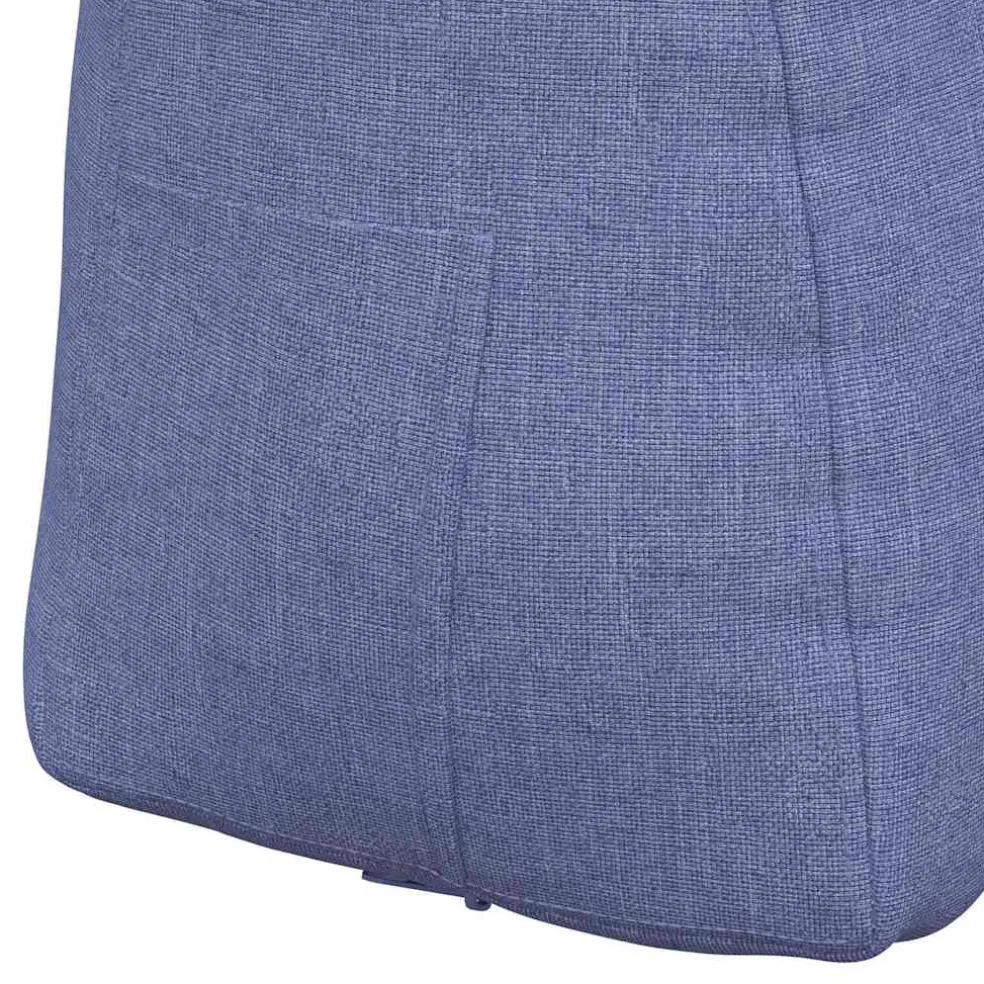 vidaXL Rugkussen Jeans Blauw 45 x 24 x 50 cm Stof