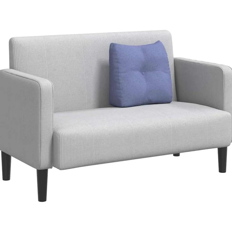 vidaXL Rugkussen Jeans Blauw 45 x 24 x 50 cm Stof