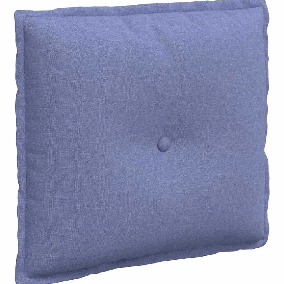 vidaXL Rugkussen Jeans Blauw 50 x 19 x 45 cm Stof