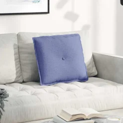vidaXL Rugkussen Jeans Blauw 50 x 19 x 45 cm Stof