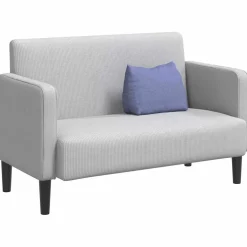 vidaXL Rugkussen Jeans Blauw 45 x 20 x 35 cm Stof