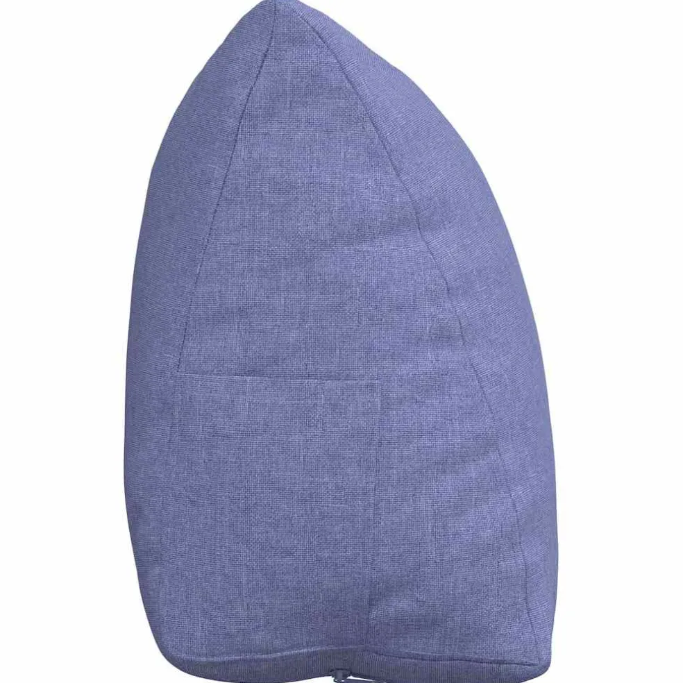 vidaXL Rugkussen Jeans Blauw 45 x 20 x 35 cm Stof