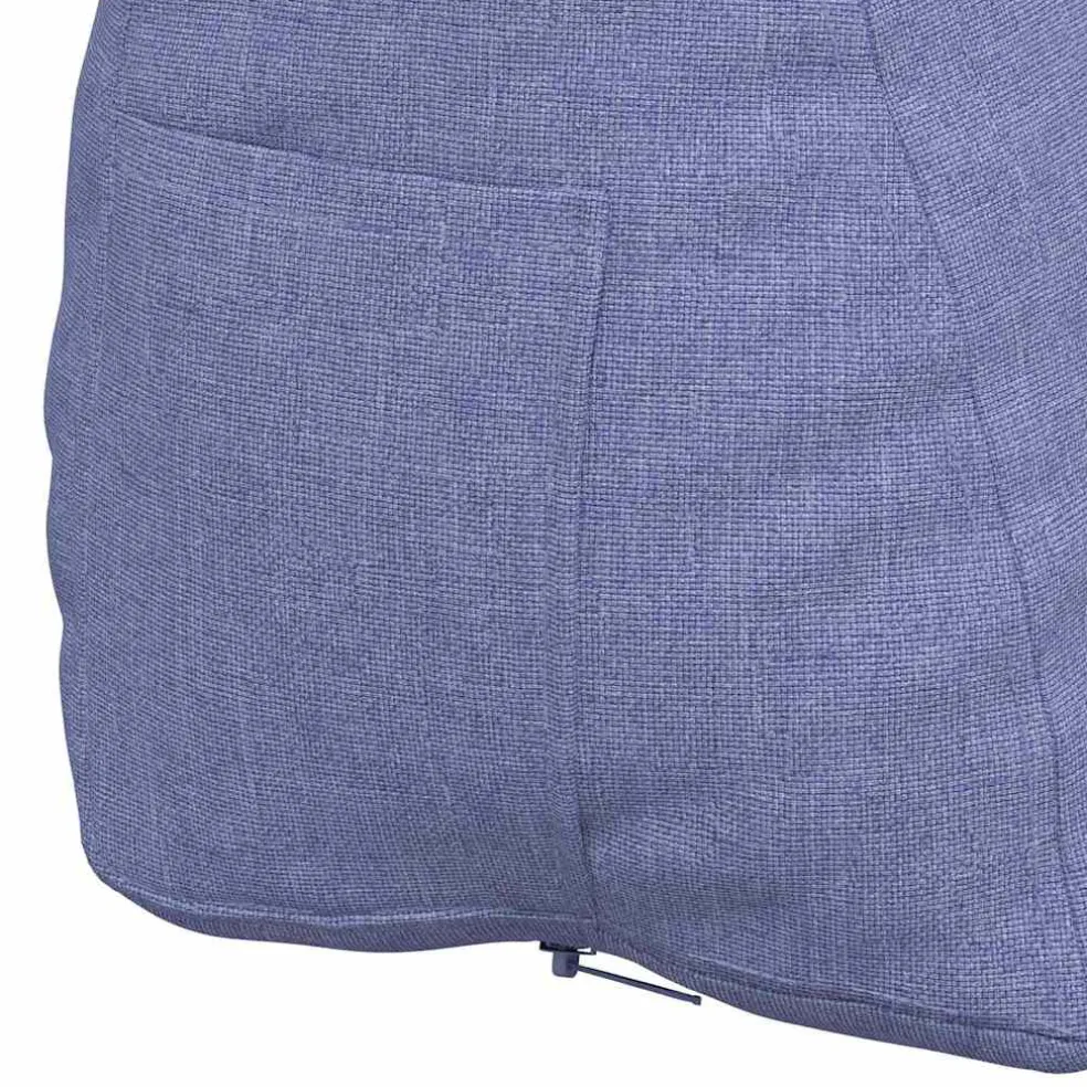 vidaXL Rugkussen Jeans Blauw 45 x 20 x 35 cm Stof
