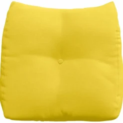 vidaXL Rugkussen Lichtgeel 45 x 24 x 50 cm Stof