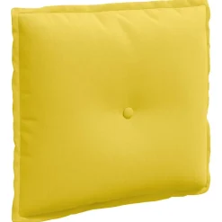 vidaXL Rugkussen Lichtgeel 50 x 19 x 45 cm Stof