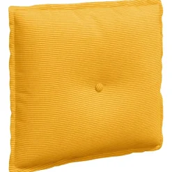 vidaXL Rugkussen Lichtgeel 50 x 45 cm Katoen Stof