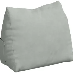 vidaXL Rugkussen Lichtgrijs 45 x 20 x 35 cm Cordstof