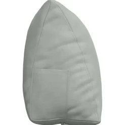 vidaXL Rugkussen Lichtgrijs 45 x 20 x 35 cm Cordstof