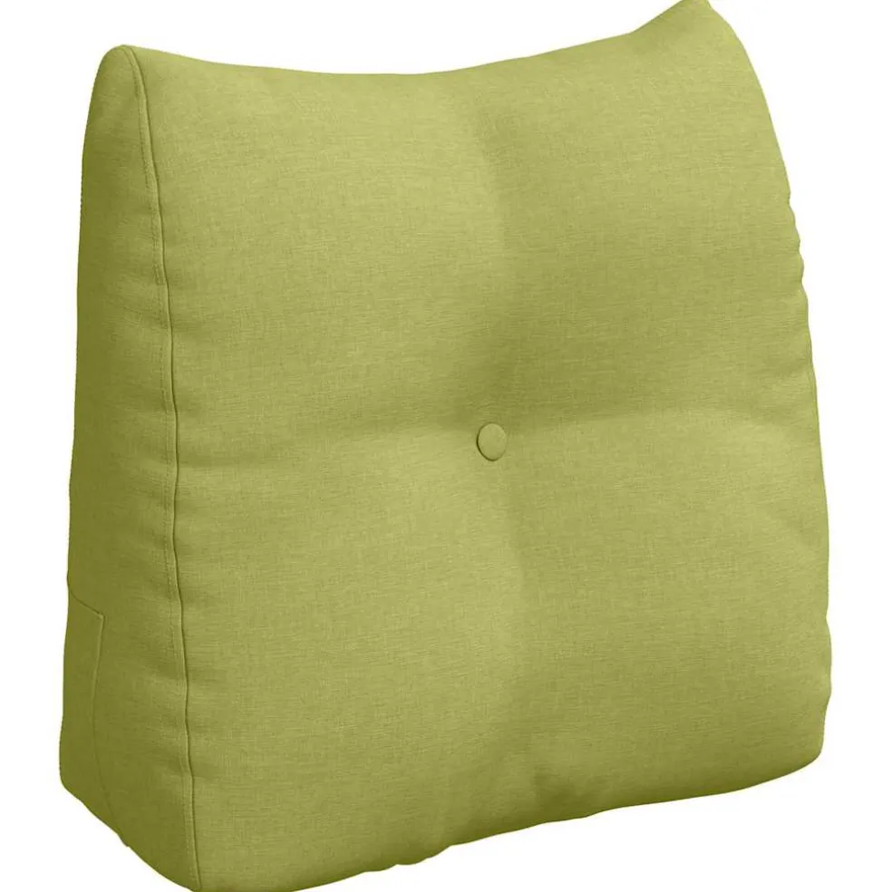 vidaXL Rugkussen Lichtgroen 45 x 24 x 50 cm Stof
