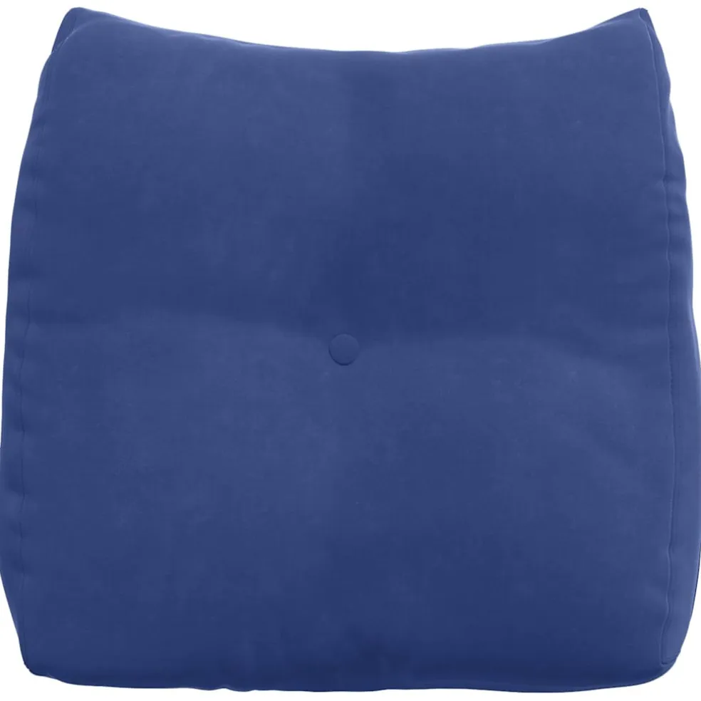 vidaXL Rugkussen Politieblauw 45 x 24 x 50 cm Fluweel