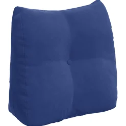 vidaXL Rugkussen Politieblauw 45 x 24 x 50 cm Fluweel