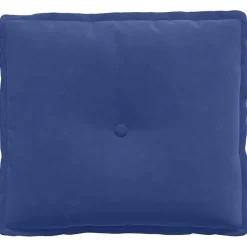 vidaXL Rugkussen Politieblauw 50 x 45 cm Katoen Stof