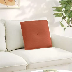 vidaXL Rugkussen Rood-oranje 50 x 45 cm Katoen Stof