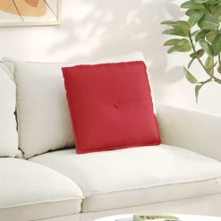vidaXL Rugkussen Rood 50 x 19 x 45 cm Stof
