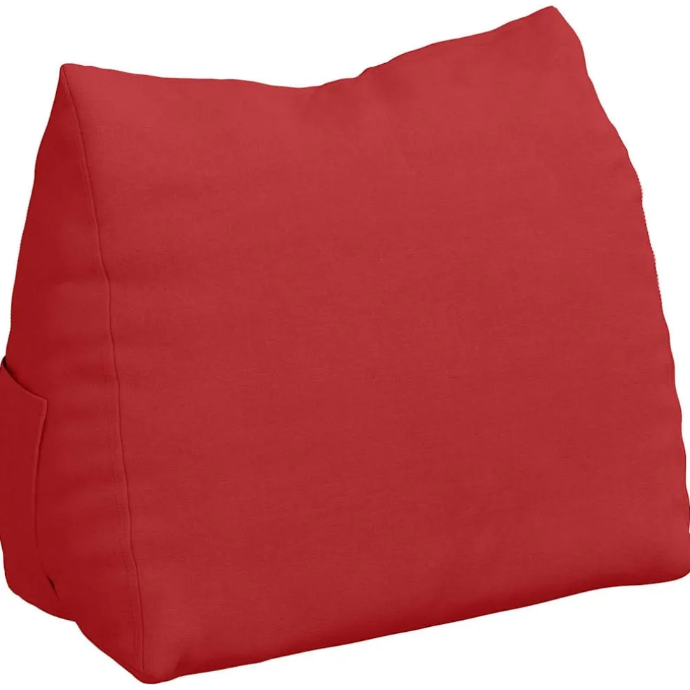 vidaXL Rugkussen Rood 45 x 20 x 35 cm Stof